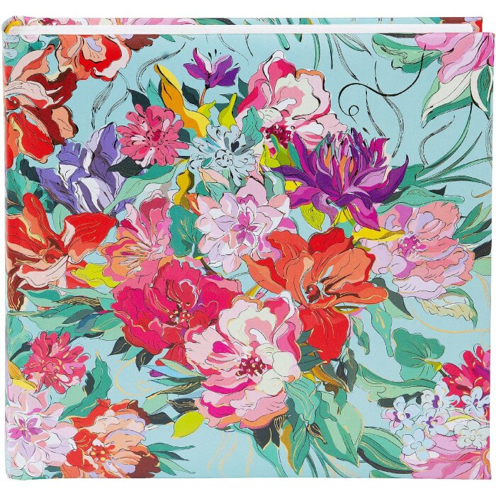 Goldbuch Fotoalbum Velvet Bloom 25x25 cm s zlatým prelievaním a pergaminovými stranami