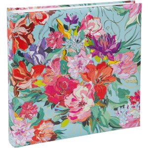 Goldbuch Fotoalbum Velvet Bloom 25x25 cm s zlatým prelievaním a pergaminovými stranami