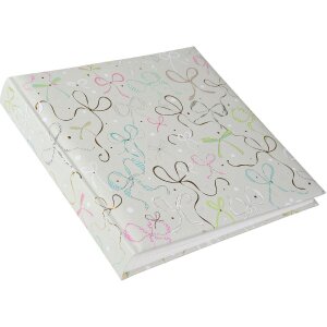 Goldbuch fotoalbum Ribboné taupe 25x25 cm, zlatý reliéf a pergamenové stránky