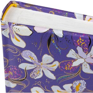 Goldbuch Fotoalbum Orchid Mood fialový 25x25 cm s pergaminovou vrstvou a zlatým tlačením