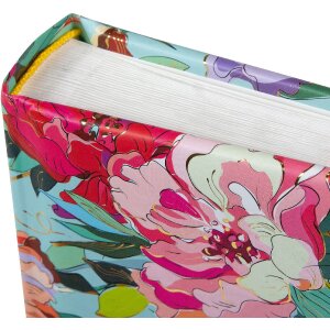 Goldbuch Fotoalbum Velvet Bloom 30x31 cm – kvetinový reliéf s zlatou úpravou, 60 stránok fotokartónu