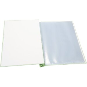 Goldbuch mapová evidenčnica Zweiklang matcha 24x31 cm s 12 transparentnými obalmi