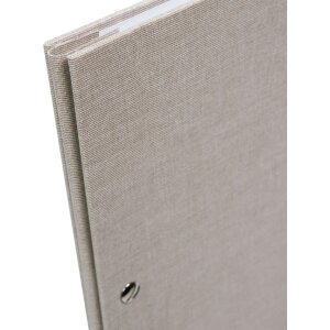 Goldbuch Záložná mapa Summertime sivá 24x31 cm – bavlnený tkaný materiál, 12 transparentných obalov