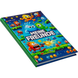 Goldbuch Freundebuch Level Up! – kvalitný krajčírny tlač, 15x21 cm, 88 stránok