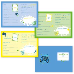 Goldbuch Freundebuch Level Up! – kvalitný krajčírny tlač, 15x21 cm, 88 stránok