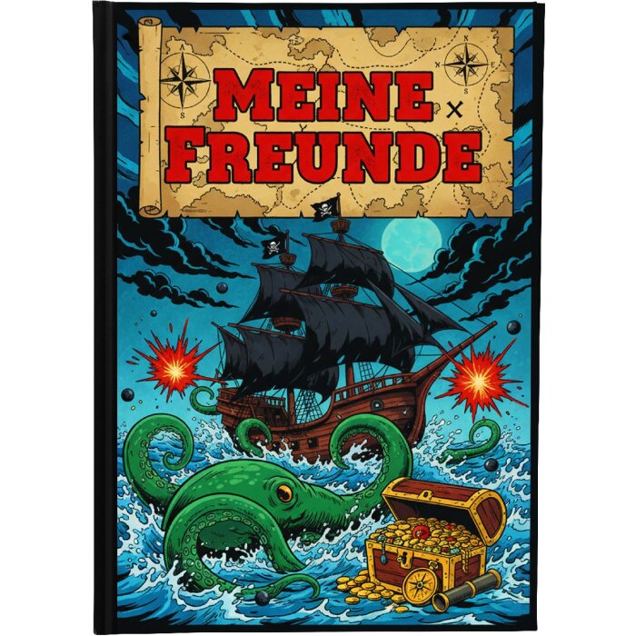 Goldbuch priateľská knižka Flaggschiff 15x21 cm, DIN A5, 88 ilustrovaných stránok