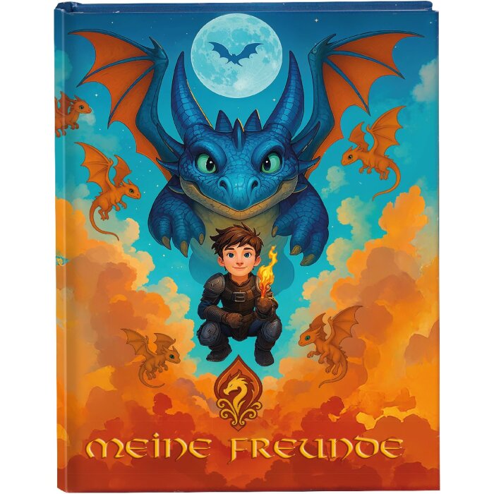 Goldbuch Priateľská knižka Drak 15x21 cm – ilustrovaná knižka na spomienky z prívetstva