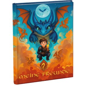 Goldbuch Priateľská knižka Drak 15x21 cm – ilustrovaná knižka na spomienky z prívetstva