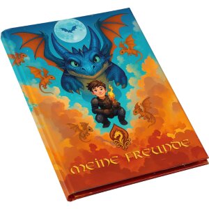 Goldbuch Priateľská knižka Drak 15x21 cm – ilustrovaná knižka na spomienky z prívetstva