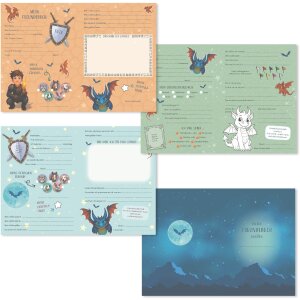 Goldbuch Priateľská knižka Drak 15x21 cm – ilustrovaná knižka na spomienky z prívetstva