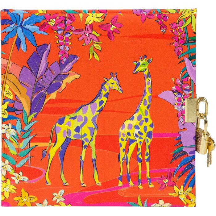 Goldbuch Zápisník Wild Life Giraffes, 16,5 x 16,5 cm, zlaté výšivky