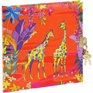 Goldbuch Zápisník Wild Life Giraffes, 16,5 x 16,5 cm, zlaté výšivky