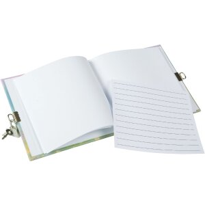 Goldbuch Denník Wiesenglück 16x16 cm, biely s bezpečnostným zámkom