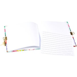 Goldbuch Denníček Velvet Bloom 16x16 cm v zlatej alebo striebornej farbe