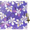 Goldbuch Denníčok Orchid Mood fialový 16x16 cm s zlatou reliéfnou výšivkou