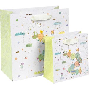 Goldbuch Darčeková taška Little Loop 18x8 cm s zlatým výrezom a tlačeným papierom