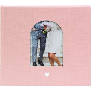 Goldbuch Gästebuch Herzensmoment rosa 24x22 cm