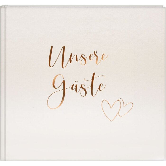 Goldbuch Záznamník pre hostí Herzklopfen 24x22 cm zlatá ražba