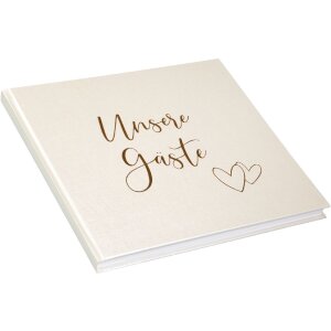 Goldbuch Záznamník pre hostí Herzklopfen 24x22 cm zlatá ražba