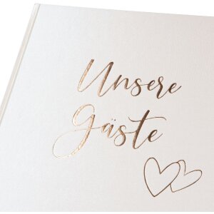 Goldbuch Záznamník pre hostí Herzklopfen 24x22 cm zlatá ražba