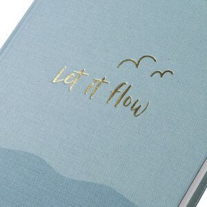 Goldbuch Poznámkový blok let if flow 15x22 cm zlatá ražba