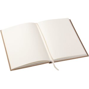 Notatnik Goldbuch s koženou obálkou a zlatou prenáškou 15x22 cm 200 listov