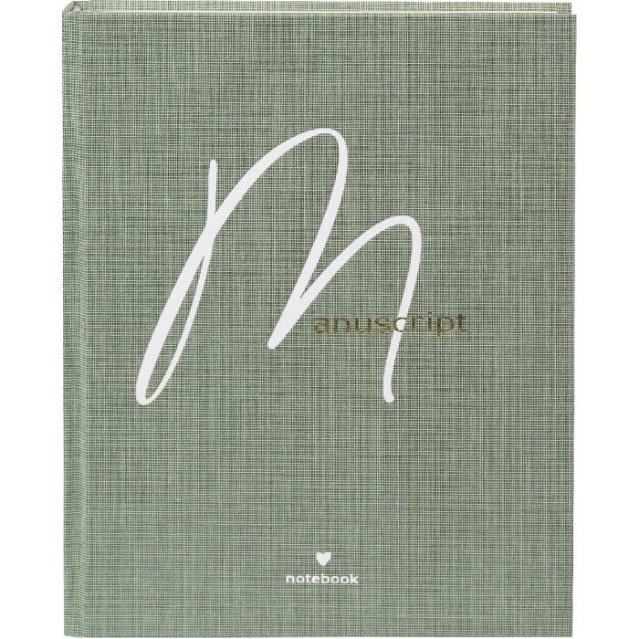 Goldbuch Zápisník Manuscript 15x22 cm Plátno Biely Zlatý