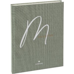 Goldbuch Notizbuch Manuscript 15x22 cm Weiß Gold...