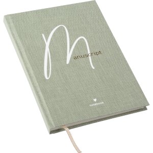 Goldbuch Zápisník Manuscript 15x22 cm Plátno Biely Zlatý