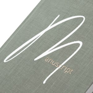 Goldbuch Zápisník Manuscript 15x22 cm Plátno Biely Zlatý