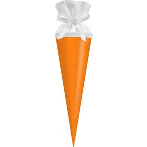 Goldbuch Geschwistertüte mit farbigem Filzverschluss Neonorange 10x30 cm