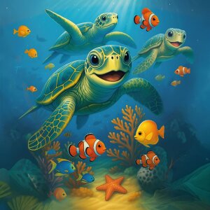 Goldbuch Darčeková taška Meerské priateľstvo 35x11 cm, lacovaný kartón s froté záverom