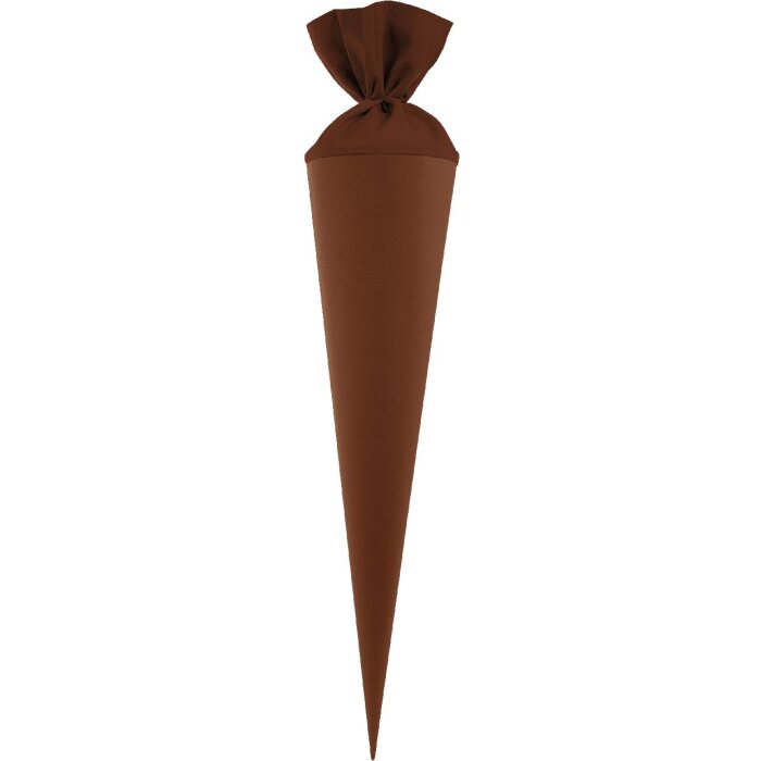 Goldbuch Bastelschultüte s filzovým uzáverom čokoládovo-hnedej farby 19x70 cm