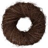 Clayre & Eef Deko Kranz Rattan Braun Ø 60x18 cm natur für Tür Wand Tisch