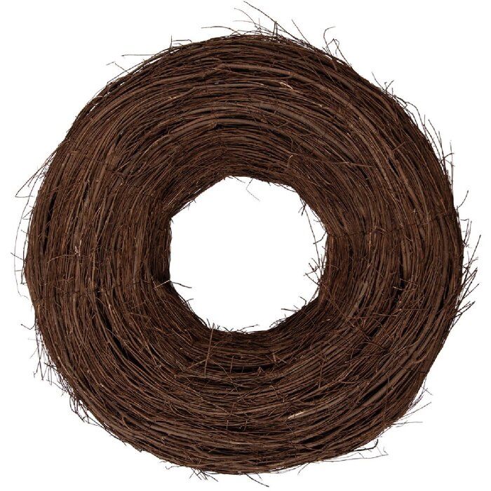 Clayre & Eef Deko Kranz Rattan Braun Ø 60x18 cm rustikal für Tür Wand Tisch