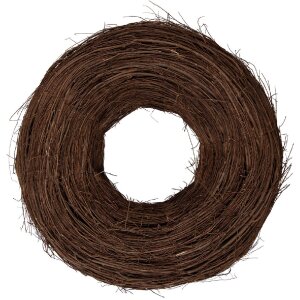 Clayre & Eef Deko Kranz Rattan Braun Ø 60x18...