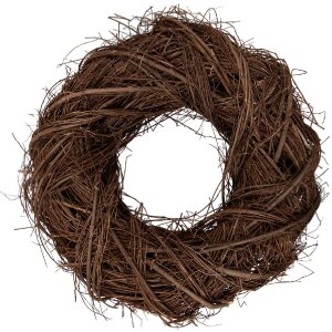 Clayre & Eef Deko Kranz Rattan Braun Ø 40x11...