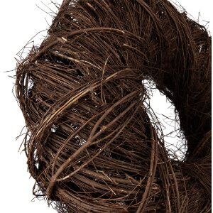 Clayre & Eef Deko Kranz Rattan Braun Ø 50x13 cm rustikal für Tür Wand Tisch Deko