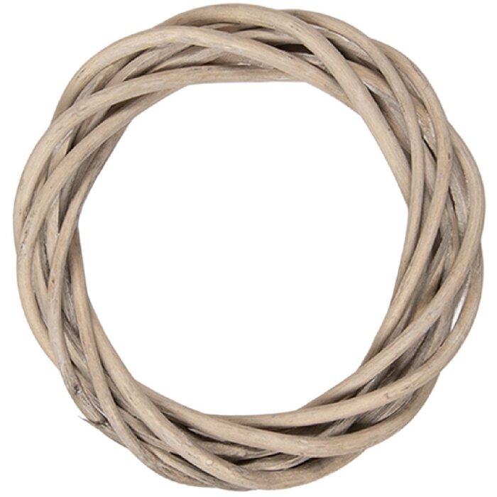 Clayre & Eef 6RO0603XXS Rattankranz Braun Ø 10x2 cm