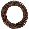 Clayre & Eef 6RO00604L Weihnachtskranz aus Rattan Braun Ø 50 cm