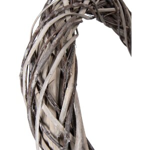 Clayre & Eef 6RO0610S Dekoration Kranz aus Rattan Braun-Beige Ø20x4cm