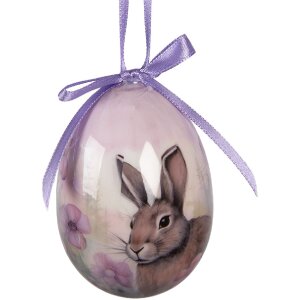 Clayre & Eef 66450 Dekoratívny set vianočných vajíčok 9 kusov Ø 5x8 cm farbený plast