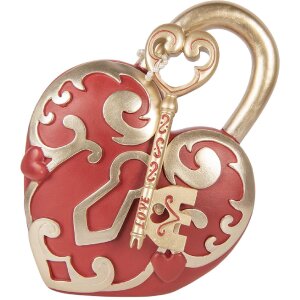 Clayre & Eef Dekorácia srdce s kľúčom...