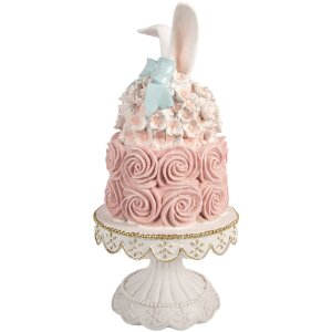 Clayre & Eef Tortová misa bielo-růžová...