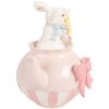 Clayre & Eef dekoratívna figúrka Kaninchen biely a ružový 20x14x20 cm