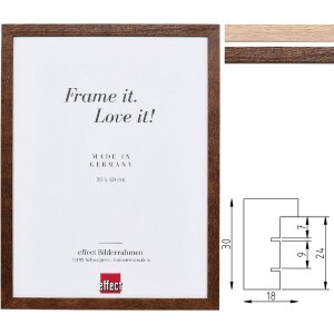 Effect Profil 2430 Drevený zrkadlový rám v dubovej farbe – moderný a elegantný