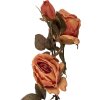 Clayre & Eef Dekoratívny kvetinový výraz 12x12x70 cm, oranžová a zelená