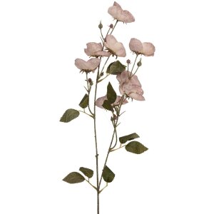 Clayre & Eef Dekoratívna vetva s kvetmi fialovo-zelená 10x14x80 cm