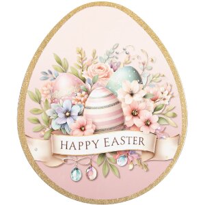 Clayre & Eef 66440 tortová misa 35x29x1 cm, zlatá a ružová pastelová