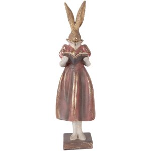 Clayre & Eef Kaninček zlatý s červenými...